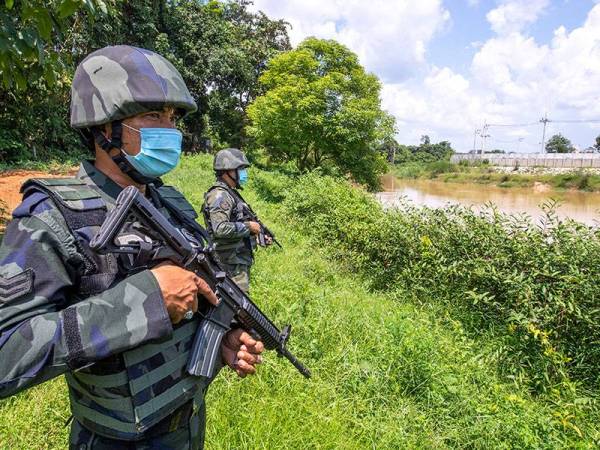 Kawalan di sempadan Malaysia-Thailand diperketatkan susulan insiden serangan di Narathiwat, Thailand. Gambar hiasan