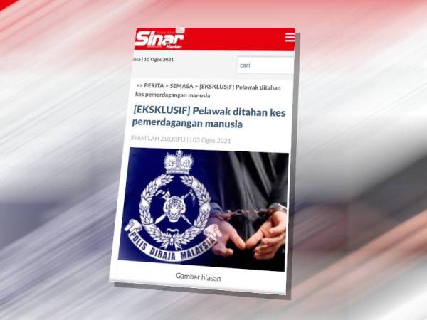 Laporan Sinar Harian pada 3 Ogos lalu