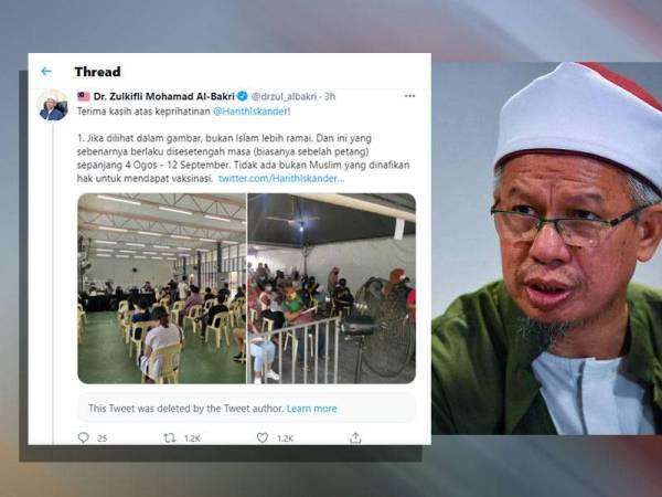 Ciapan Zulkifli menerusi Twitter beliau pada Selasa.