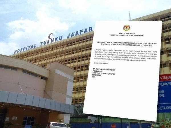 HTJS menafikan berlaku lambakan mayat yang tidak dituntut di hospital itu.