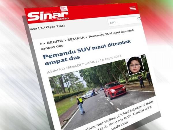 Laporan Sinar Harian pada Isnin.