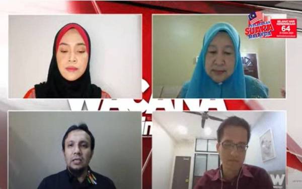 Dr Mahiran Mustafa (atas kanan) pada program Wacana Sinar Edisi ke-282 bertajuk ‘Ivermectin: Alternatif atau Racun!’ yang disiarkan secara langsung di semua platform Sinar Harian pada Khamis.