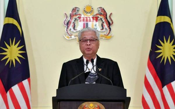 Naib Presiden UMNO Datuk Seri Ismail Sabri Yaakob dilantik sebagai Perdana Menteri Kesembilan. - Foto Bernama 