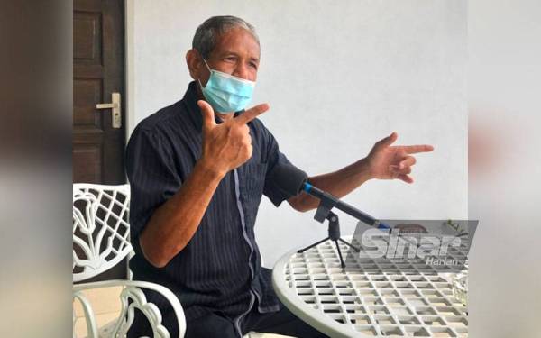 Tengku Ahmad Noor menceritakan peristiwa bersejarah menetang pencerobohan komunis pada Operasi Kota Foxtrot di kawasan hutan di Guak Rimau, Perak pada Mei 1985. Foto SINAR HARIAN