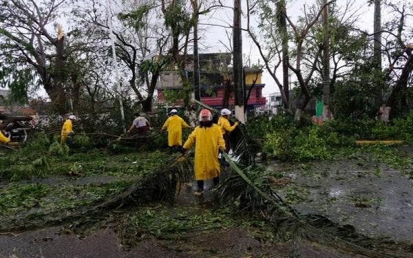 Sekurang-kurangnya lapan orang maut, manakala tiga hilang selepas Taufan Grace melanda timur Mexico. Foto Xinhua