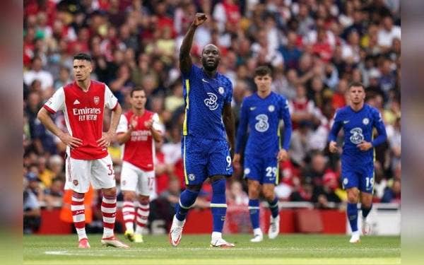 Lukaku meraikan jaringannya pada perlawanan berkenaan. - Foto PA Images/Sipa USA