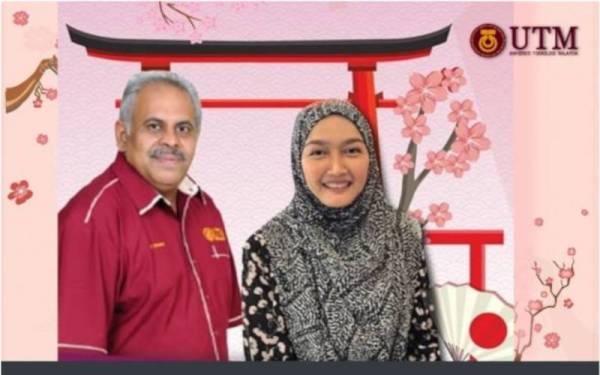 Kumaraguru dan Hasparina menerima Anugerah Kepujian Menteri Luar Jepun untuk Tahun 2021 (Individu), baru-baru ini. - Foto Facebook UTM