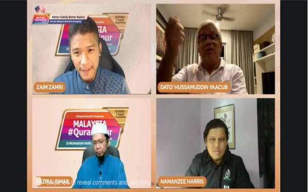 Program ‘Better Family, Better Nation’ menampilkan Hussamuddin, Namanzee dan Ketua Fazrul sebagai panel manakala Zaim bertindak sebagai moderator.