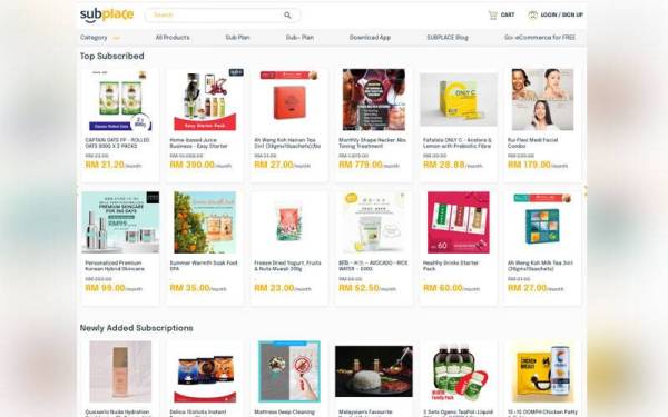 SUBPLACE merupakan platform langganan gaya hidup pertama di Asia yang membolehkan pengguna melanggan pelbagai jenis produk dan perkhidmatan termasuk barangan keperluan harian, produk penjagaan diri, perabot, peralatan rumah dan barang elektronik.