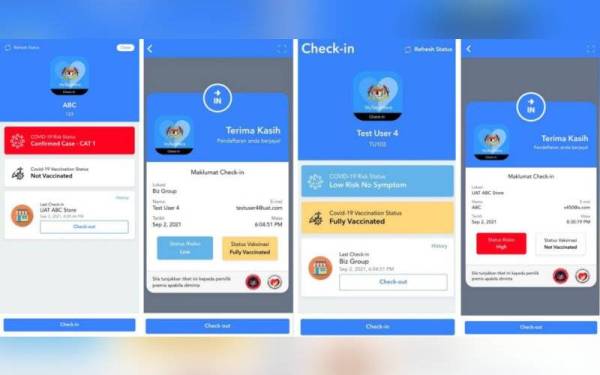 Aplikasi MySejahtera.