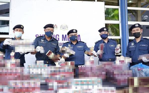 Kartel rokok seludup yang berjaya ditumpaskan.