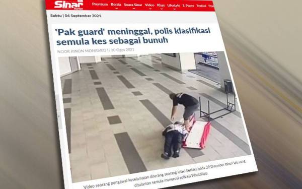 Pada 27 Ogos lepas, mendiang S Thava Sagayam, 64, meninggal dunia selepas lama terlantar sakit berikutan diserang seorang lelaki yang tidak berpuas hati.