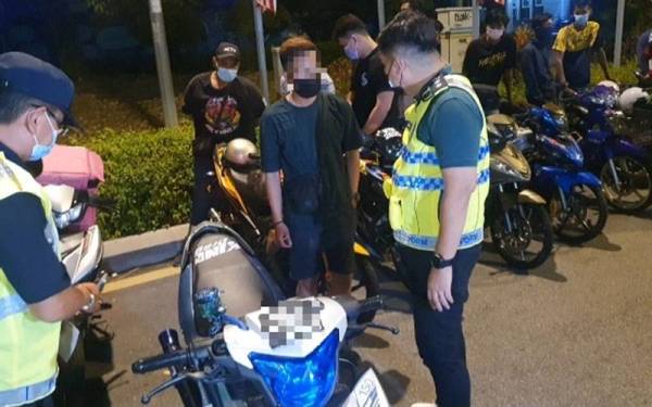 Antara yang ditahan kerana menggunakan ekzos bising