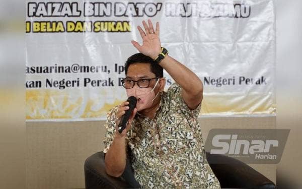 Ahmad Faizal pada program ‘Moh Lepak Sekejap Bersama YB Peja’ di Ipoh pada Ahad.
