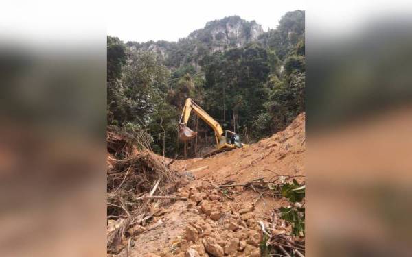 Aktiviti pembersihan hutan di Lereng Bukit Tabur berhampiran Permatang Kuarza, Hulu Klang dilakukan di tanah milik individu.