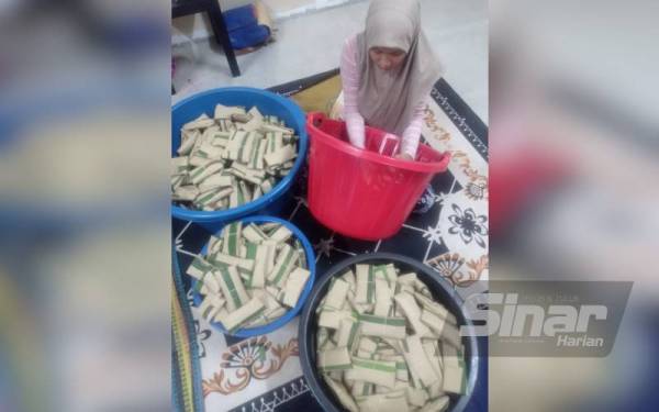 Tempe Tokku yang siap dibungkus.