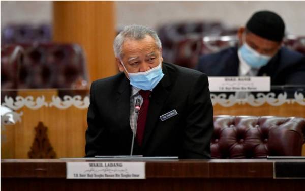 Tengku Hassan pada Mesyuarat Pertama Penggal ke-4 Dewan Undangan Negeri (DUN) ke-14 pada Selasa.