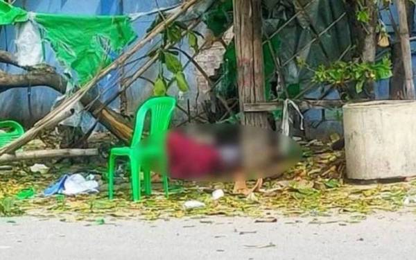 Letupan bom di wilayah Mandalay, Myanmar menyebabkan dua orang terbunuh termasuk seorang anggota pasukan keselamatan. - Foto Agensi