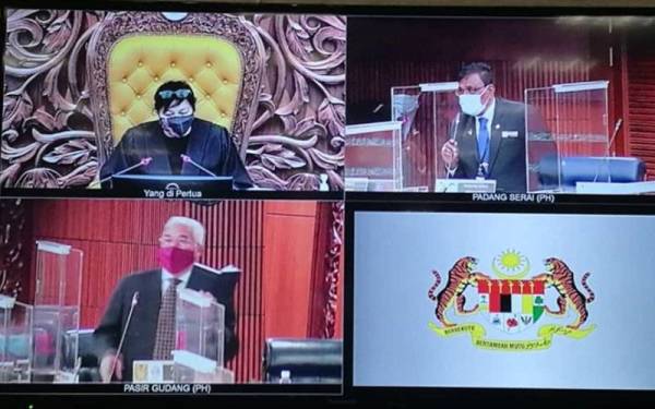 Azalina mempengerusikan sidang Dewan Rakyat sesi petang pada Rabu.