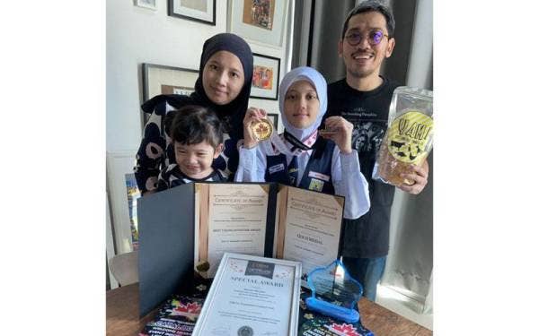 Muzamir dan isteri sentiasa memberi semangat untuk Maryam meneruskan minatnya.