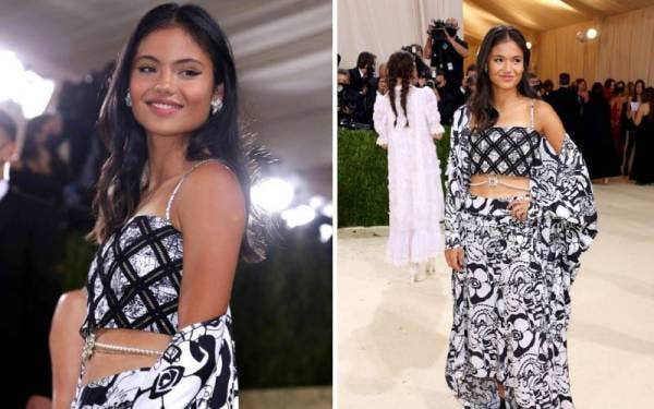 Raducanu pada majlis peragaan Met Gala di New York, baru-baru ini. - Foto The Sun