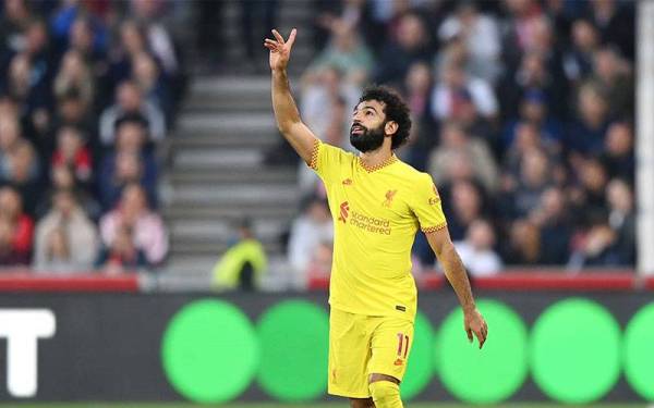 Jaringan Salah pada minit ke-54 itu bagaimanapun dilihat tidak memberikan tiga mata berharga apabila skuad kendalian Jurgen Klopp diikat 3-3 oleh The Bees. - Foto Premier League