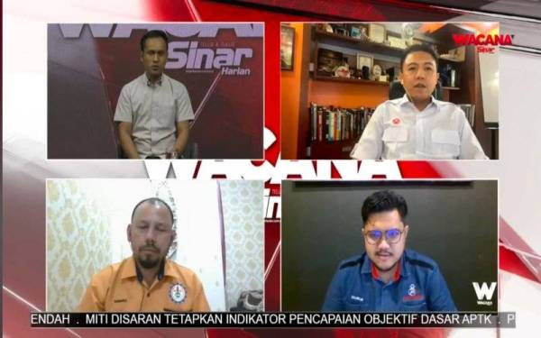 Tangkap layar ketika program Wacana Sinar Live Edisi 292 yang bertajuk Nasib Si ‘Penghantar’ pada Selasa.