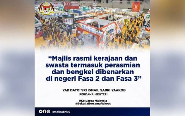 Sumber Twitter Ismail Sabri
