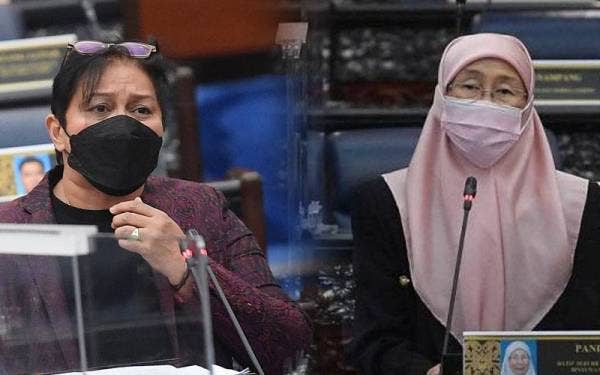 Gambar dari kiri: Azalina, Wan Azizah