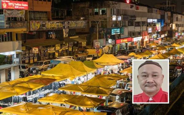 Pasar malam. (Gambar kecil: Mohd Fared)