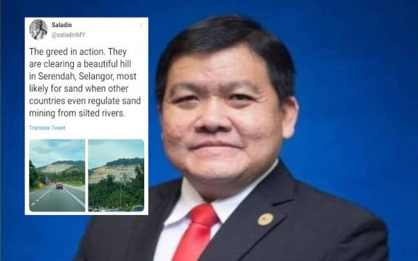 Tangkap layar pengguna di laman Twitter yang menggunakan nama Saladin