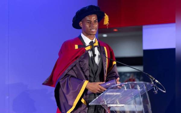 Rashford. - Foto Facebook University of Manchester