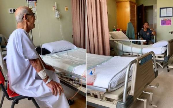 Tangkap layar bibit permulaan sebuah persahabatan antara dua pesakit yang dirawat di sebuah hospital di Kedah.