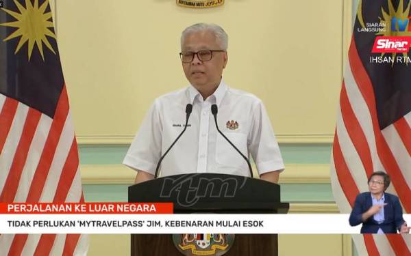 Ismail Sabri ketika sidang akhbar khas pada Ahad.