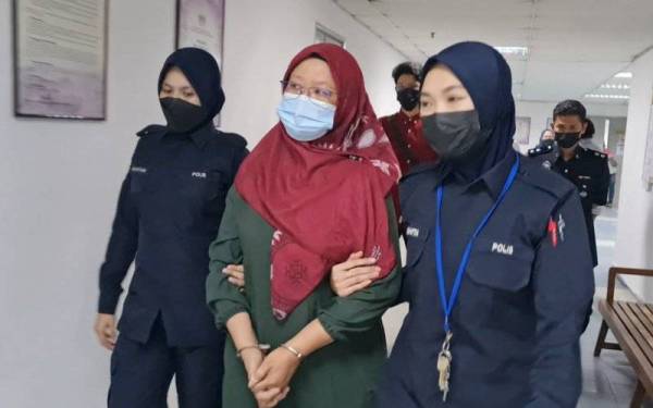 Sharifah Mazlan dibawa ke Mahkamah Sesyen Ampang bagi menghadapi pertuduhan melakukan penganiayaan terhadap seorang kanak-kanak lelaki berusia enam tahun, dua minggu lalu.