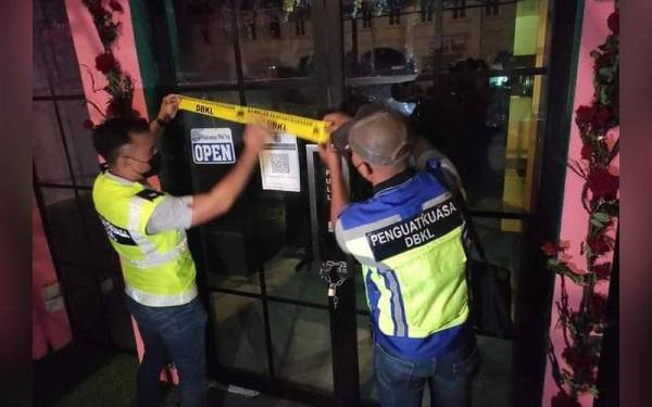 DBKL mengambil tindakan menutup premis menerusi Ops Patuh yang dilaksanakan sejak awal Oktober lalu.