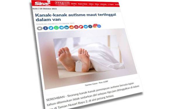 Laporan Sinar Harian Rabu lalu.