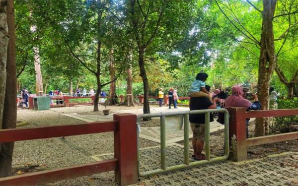 Orang ramai tidak melepaskan peluang mengunjungi PKGK Kuala Gandah, Lanchang sejak mula dibuka pada 12 Oktober lalu.