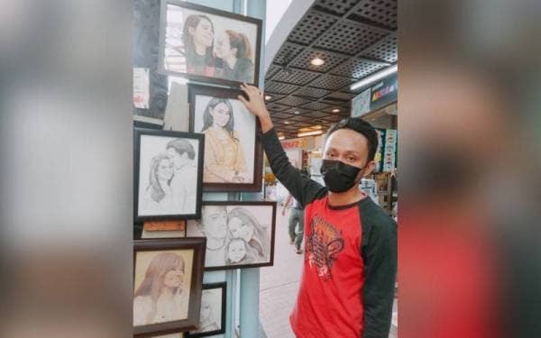 Saufi Aris tidak menafikan bilangan pelancong asing ke Art Lane berkurangan ekoran pandemik Covid-19.