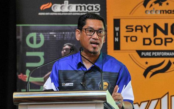 Ahmad Faizal berucap pada Program Seminar Anti-Doping Kebangsaan 2021 pada Isnin. - Foto Bernama
