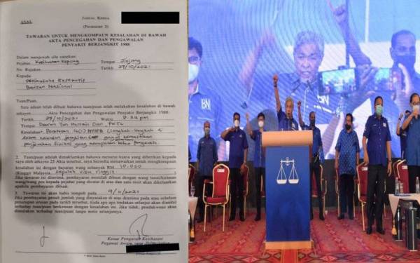 Pejabat Kesihatan Kepong telah mengeluarkan kompaun sebanyak RM10,000 di bawah Akta 342 kepada Barisan Nasional (BN).