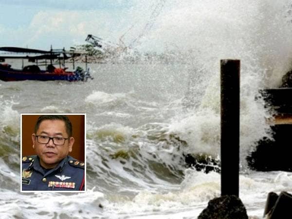 Orang ramai dinasihatkan agar mengelak daripada menghampiri lokasi-lokasi pantai atau kawasan yang mudah ditenggelami air sewaktu tempoh berkenaan.(Gambar kecil: Norazam)