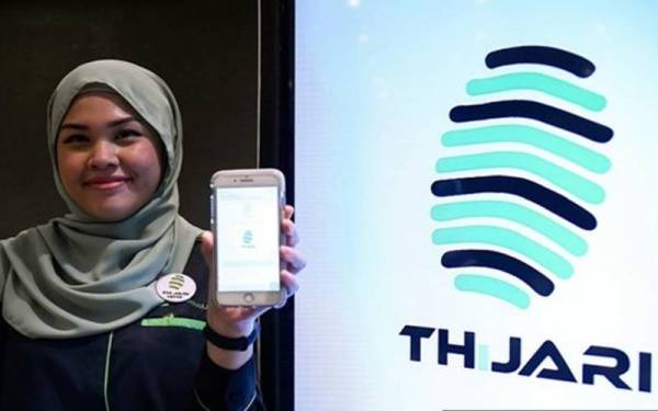 THiJARI telah menarik lebih satu juta pengguna sejak pelancarannya pada Februari tahun lepas. - Foto Bernama