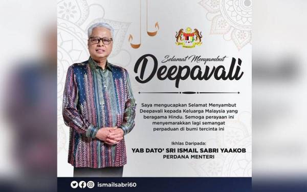 Keluarga Malaysia diingatkan untuk merayakan Deepavali dalam norma baru