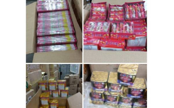 Mercun dan bunga api dirampas di sebuah rumah di Bukit Rotan di Kuala Selangor pada Rabu.