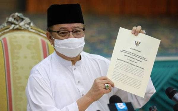Keputusan untuk melaksanakan PRN Sarawak Ke-12 ketika tempoh pandemik adalah satu keputusan yang sukar bagi Ketua Menteri Datuk Patinggi Abang Johari Tun Openg. Foto Astro Awani