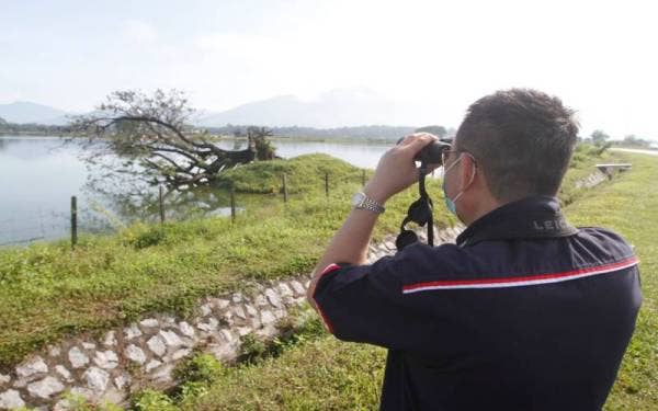 Cheok Keng memerhati lokasi penghijrahan spesis-spesis burung termasuk dari luar negara.