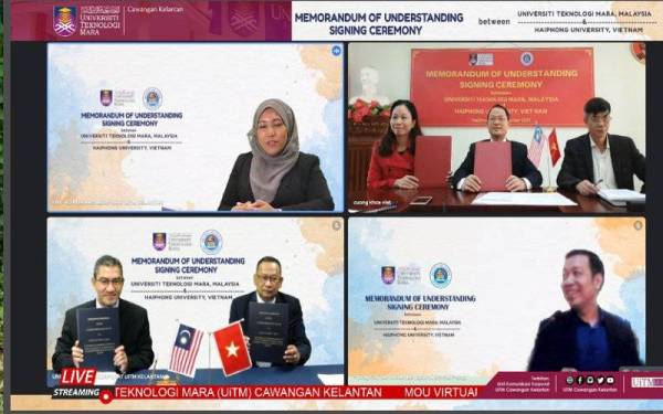 Majlis berkenaan disiarkan secara langsung di saluran YouTube Rasmi UiTM Cawangan Kelantan pada hari tersebut.