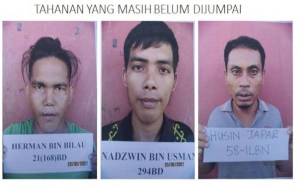 Lima tahanan PATI warga Filipina masih diburu polis selepas melarikan diri dari PTS di DTI Kimanis, Papar.