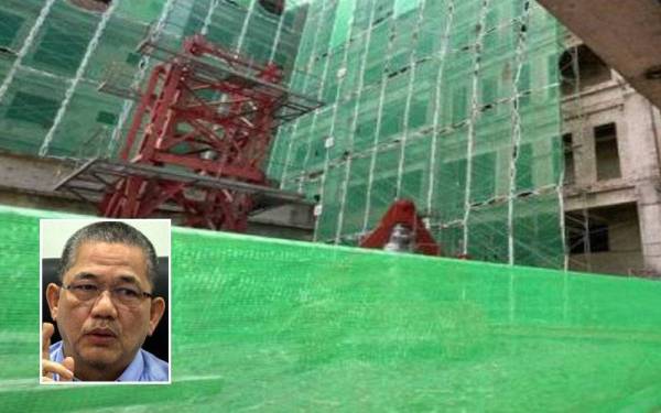 Antara projek 'sakit' tersebut adalah pembinaan Hospital Petra Jaya (HPJ) di Sarawak yang terbengkalai sebelum ini. Gambar kecil: Fadillah